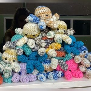 Crochet octopus plushie